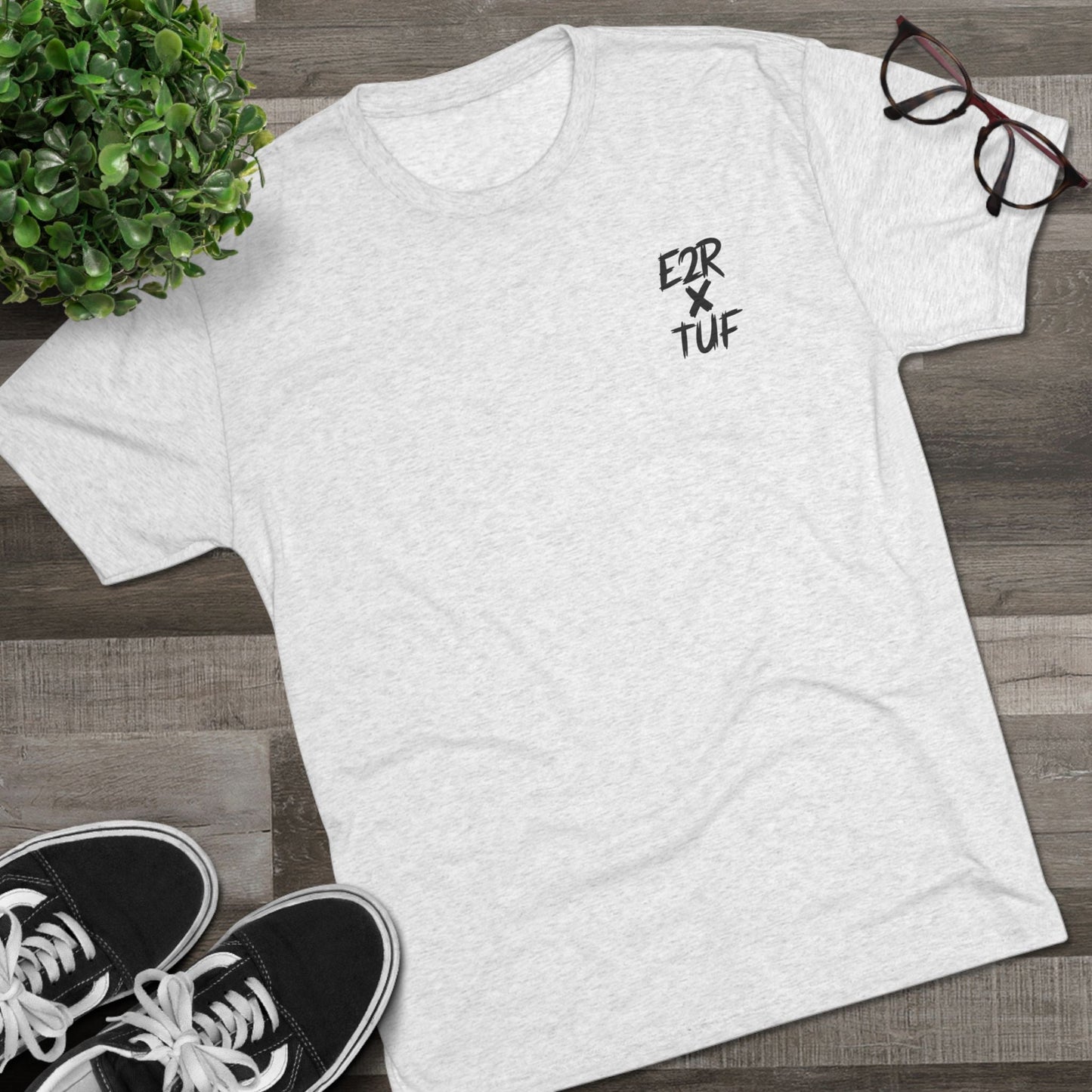 E2R x TUF shirts