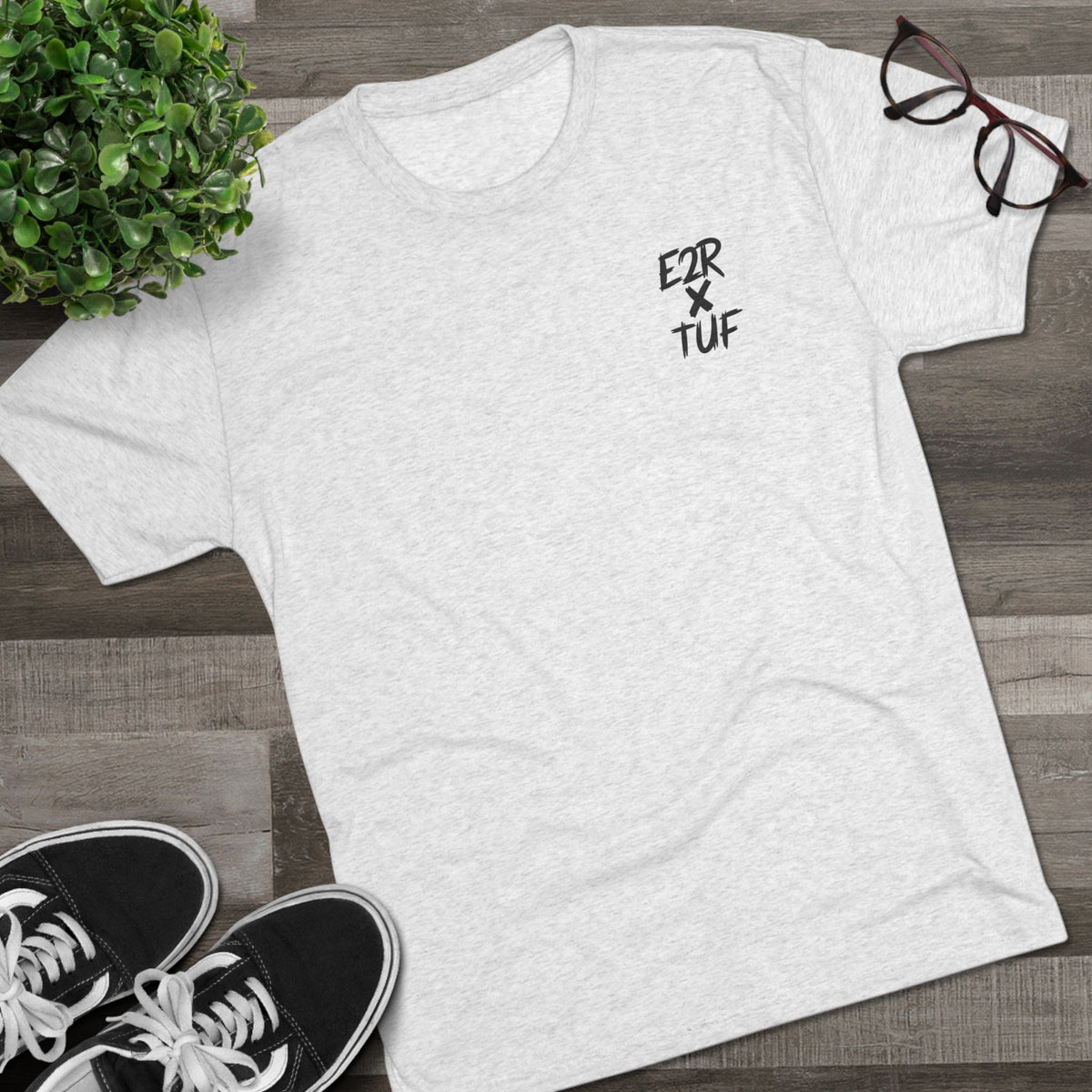 E2R x TUF shirts