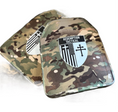 Load image into Gallery viewer, Pair of 10x12 Level IV Ceramic PE Plates Ballistic FRONT AND BACK (SIZE SMALL to LARGE) Curved with Shooters Cut
