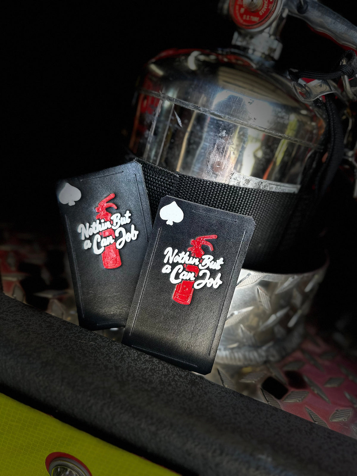 Can Job - Leather Helmet Card