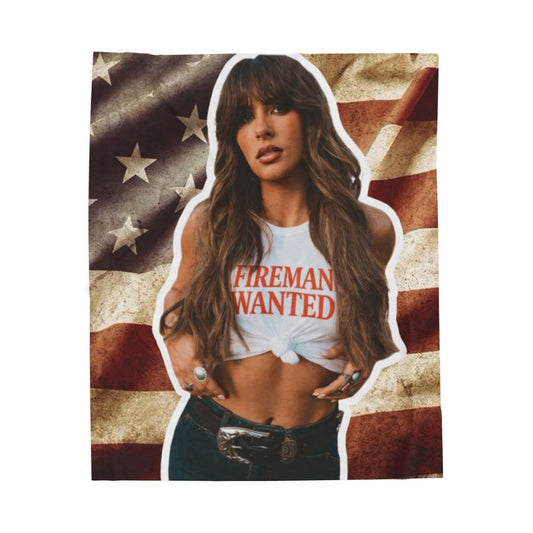Alle fireman wanted 2.0 Velveteen Plush Blanket