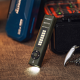 Load image into Gallery viewer, POWERTAC QUAD 2000 Lumen Flashlight | 4-in-1 Flat Design | USB-C Rechargeable | Green Laser + UV + Warm Side Light | Brightest Multi-Beam Tactical Light
