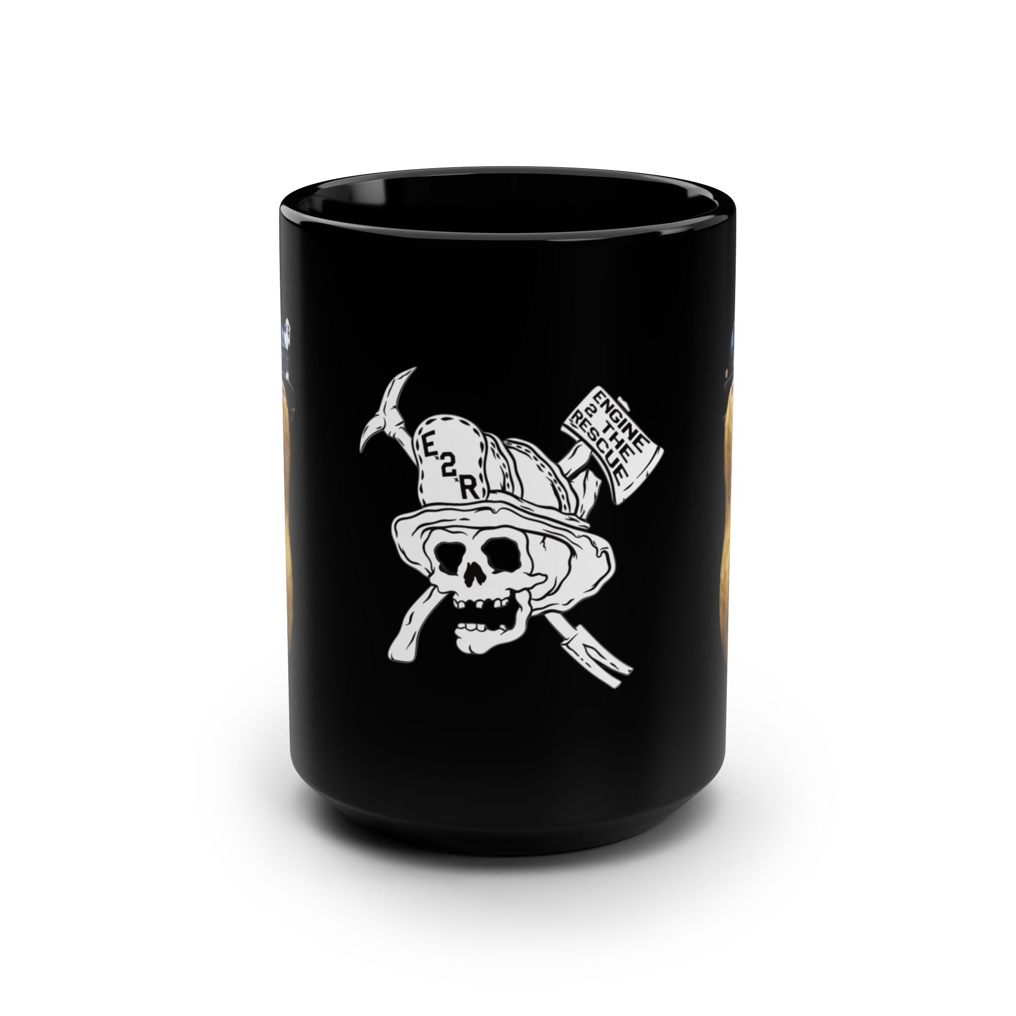 Burnt peanut Black Mug, 15oz