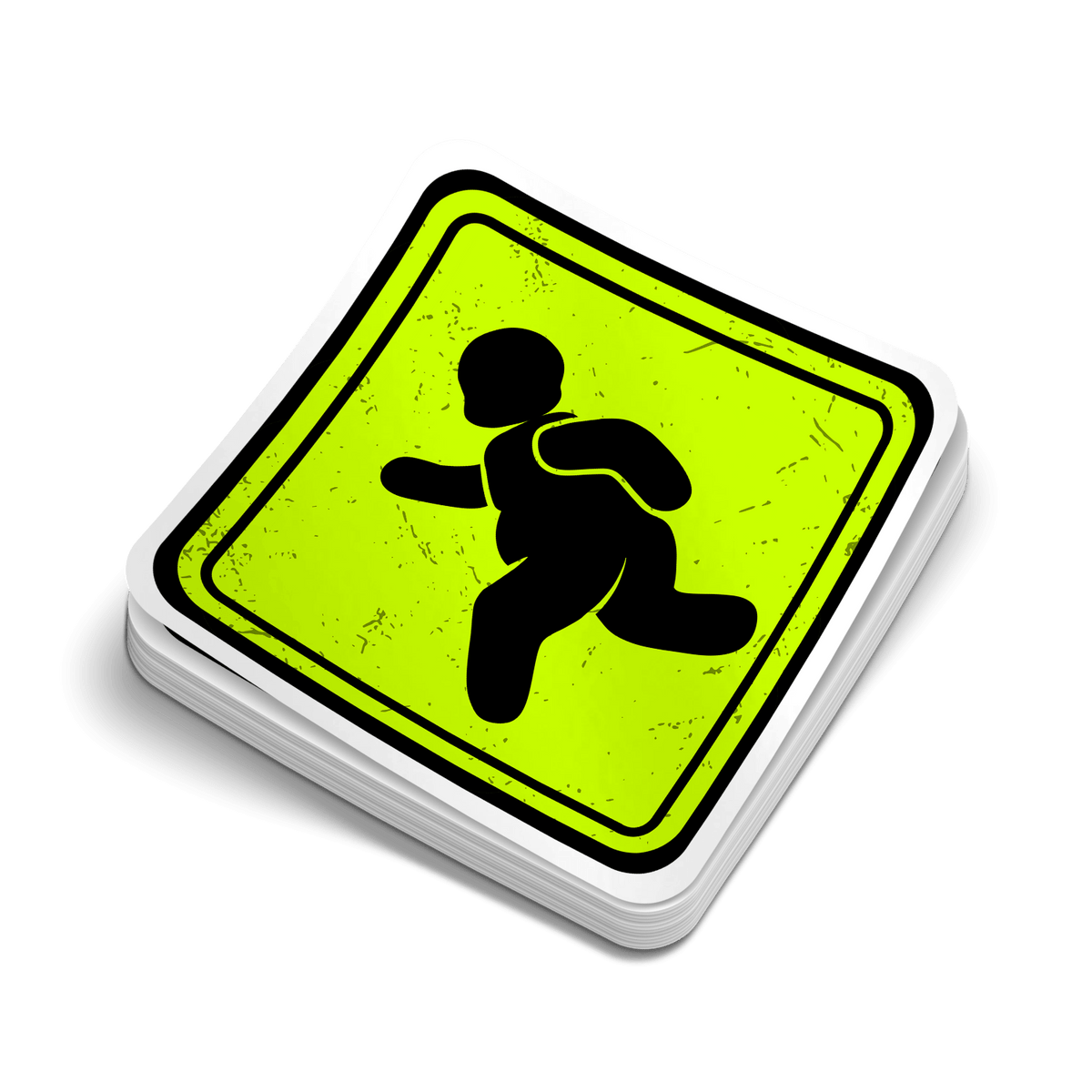 Fat Guy Crossing - Hard Hat Decal