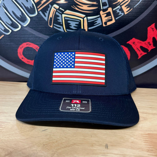 American Flag PVC Patch Hat