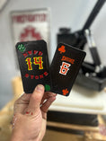 Load image into Gallery viewer, Custom - Leather Helmet Card
