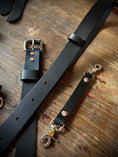 Load image into Gallery viewer, “SEMI PRO” CUSTOM LEATHER RADIO STRAP
