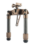 Load image into Gallery viewer, Linkogear HB-C03 Carbon Fiber Bipod Picatinny & ARCA Monoball Fix 26mm - Brown

