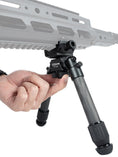 Load image into Gallery viewer, Linkogear HB-C02M Bipod – Black, Carbon Fiber, Quick-Detach, 7-10” Adjust

