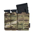 Load image into Gallery viewer, IDOGEAR Tactical Triple Mag Pouch MOLLE, Fits 5.56 & 9mm Magazines, Multi-Color
