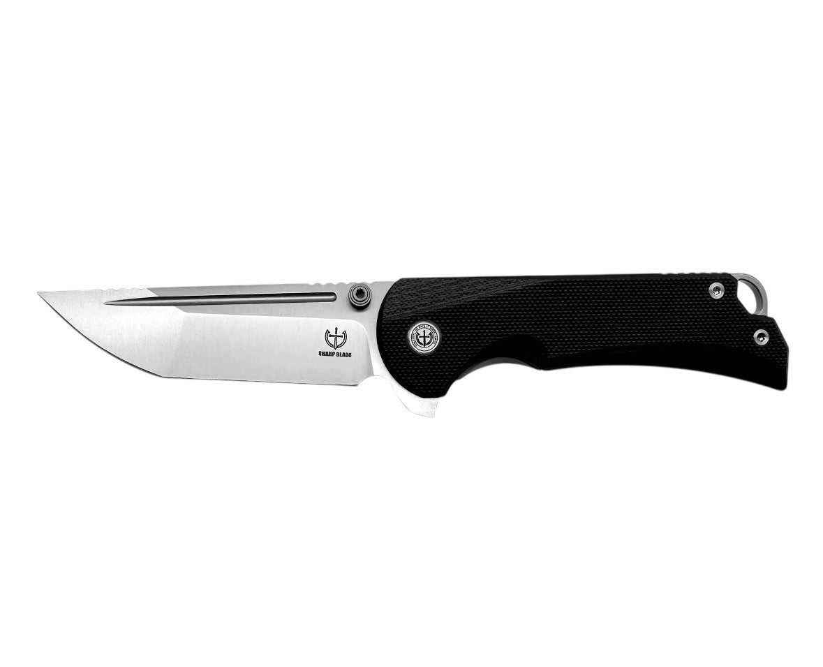 Sharp Blade - Compact 14C28N Folding Knife G10 Handle Flipper Liner Lock EDC