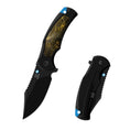 Load image into Gallery viewer, Sharp Blade Titanium Frame Lock Flipper Knife 14C28N Carbon Fiber
