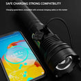 Load image into Gallery viewer, Muctac CHARGE Flashlight, 5000+ LMS, Zoomable, LED, USB, IP65, Aluminum Alloy
