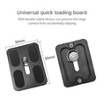 Load image into Gallery viewer, Linkogear PU50 Quick Release Plate Camera Mount Aluminum Tripod Adapter
