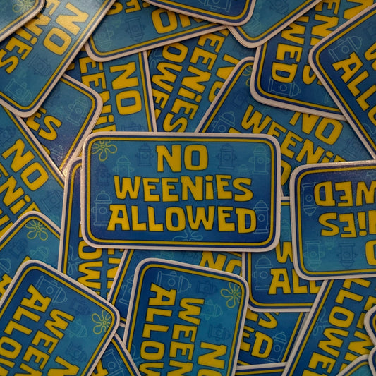 No Weenies Sticker