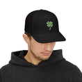 Load image into Gallery viewer, Four leaf clover Snapback Trucker Cap (Embroidery)
