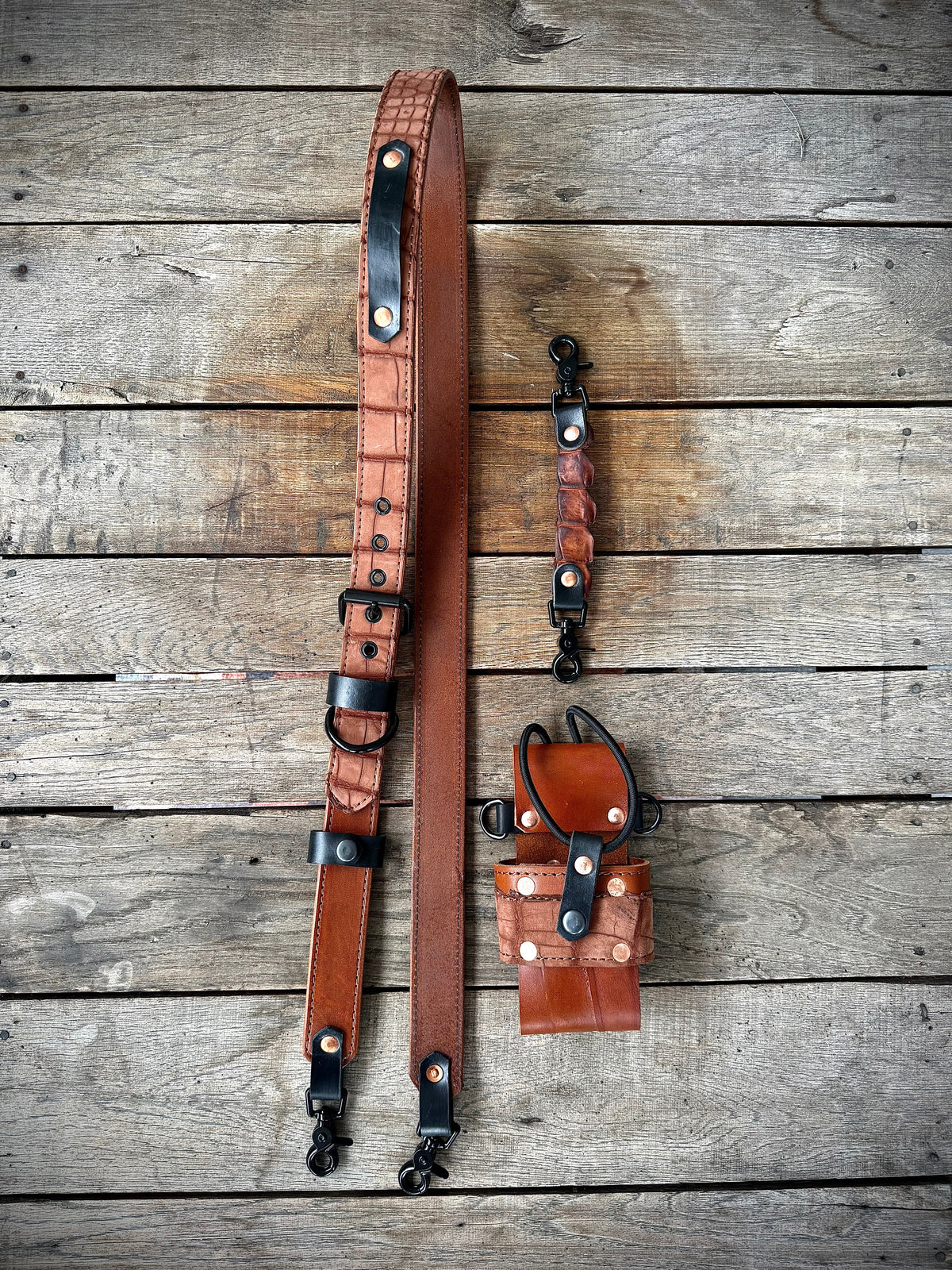 The Dust Gator | Genuine American Alligator Leather Radio Strap