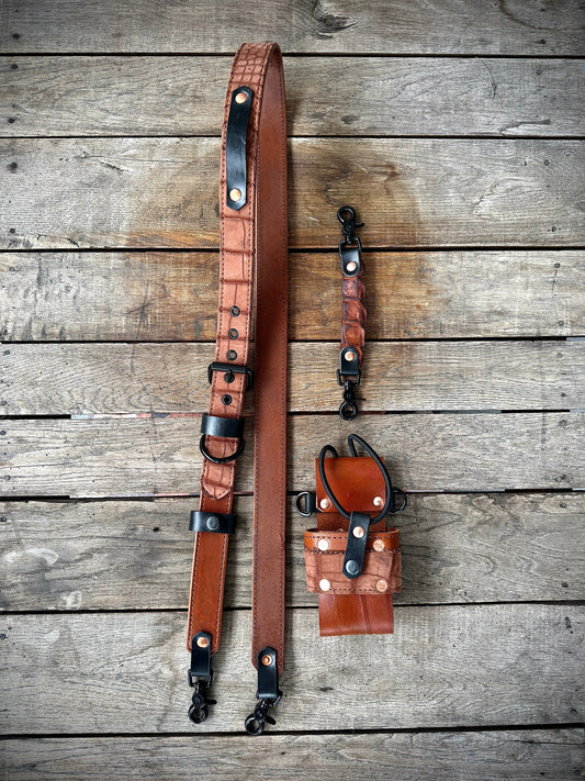The Dust Gator | Genuine American Alligator Leather Radio Strap