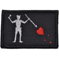 Load image into Gallery viewer, Edward Teach Blackbeard Pirate Flag  - 2x3 Patch
