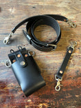Load image into Gallery viewer, “SEMI PRO” CUSTOM LEATHER RADIO STRAP
