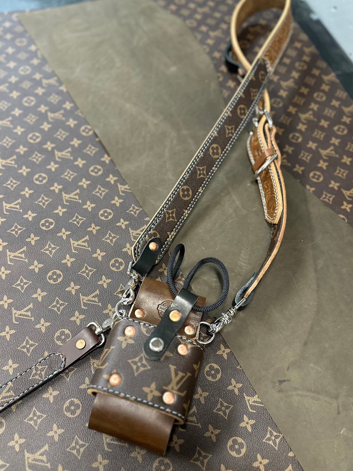 Designer Monogram x Tooled Radio strap set