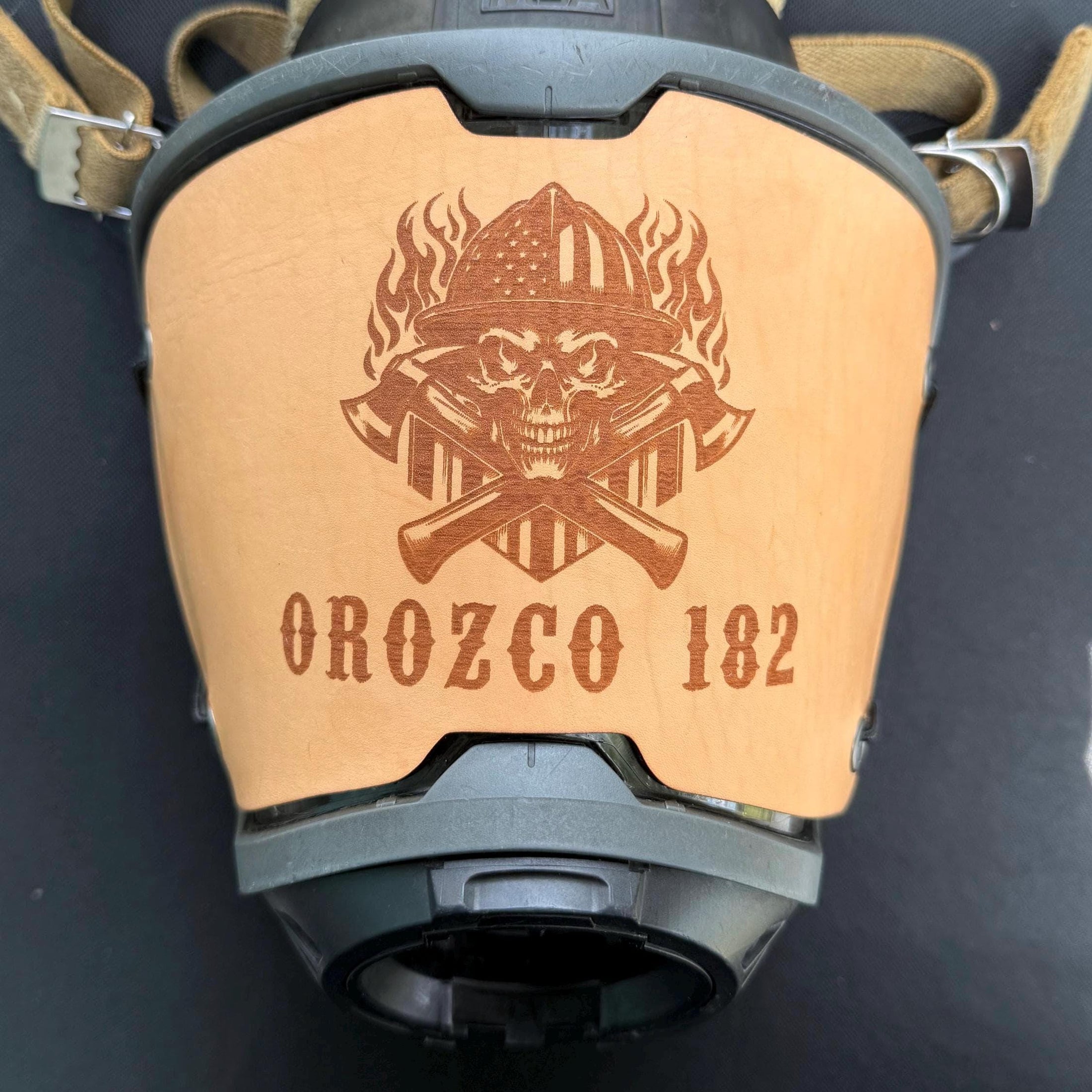 Firefighter SCBA MSA G1 Leather Mask Cover Protector