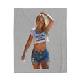 Load image into Gallery viewer, Support your local firehouse Velveteen Plush Blanket
