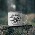 Load image into Gallery viewer, Chiefs Hate Us Enamel Camping Mug
