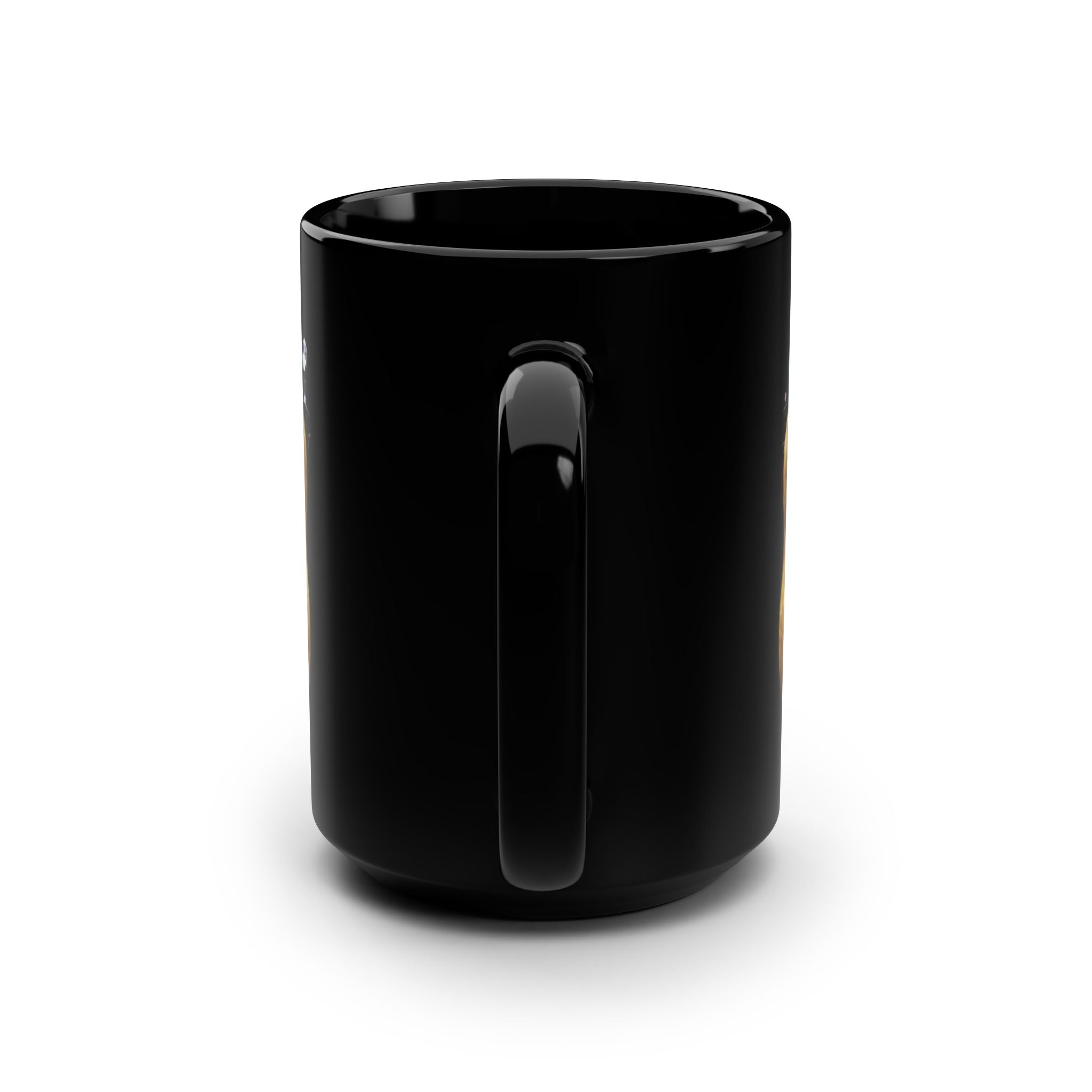 Burnt peanut Black Mug, 15oz