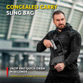 Load image into Gallery viewer, M-Tac Sling Pistol Bag Hex with Loop Panel
