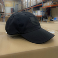 Load image into Gallery viewer, Murdered Out Black Ripstop Full Fabric American Flag Range Hat
