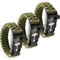 Load image into Gallery viewer, M-Tac Survival Paracord Bracelet with Compass Whistle (Set of 3)
