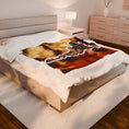 Load image into Gallery viewer, Tate fire Velveteen Plush Blanket

