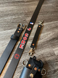 Load image into Gallery viewer, “SEMI PRO” CUSTOM LEATHER RADIO STRAP
