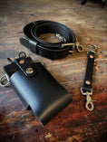 Load image into Gallery viewer, “SEMI PRO” CUSTOM LEATHER RADIO STRAP
