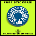 Load image into Gallery viewer, Skilled Labor Hard Hat Decal
