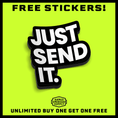 Load image into Gallery viewer, Just Send It Hard Hat Decal
