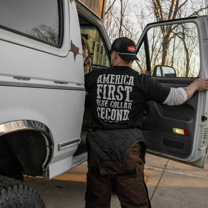 America First Blue Collar Second Men's T-Shirt