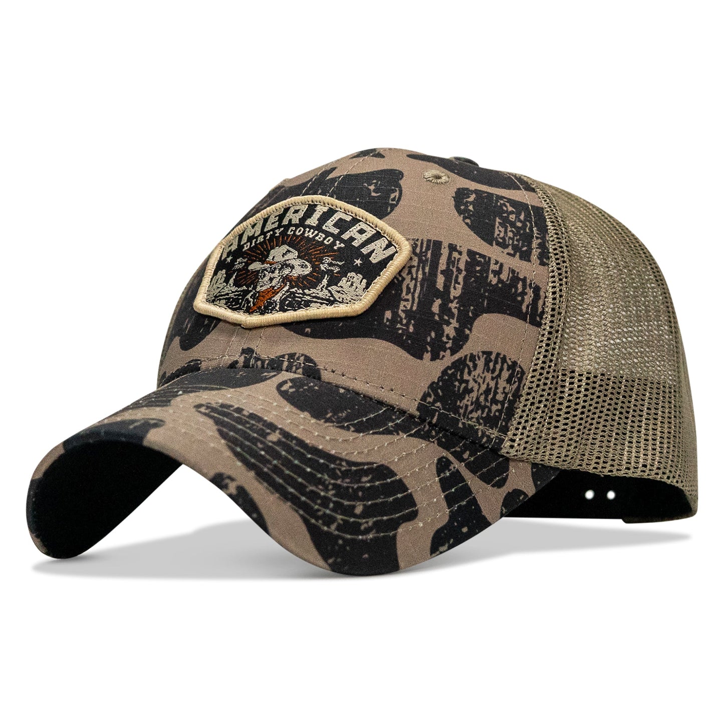 American Dirty Cowboy Patch Original Ripstop Classic Snapback Hat