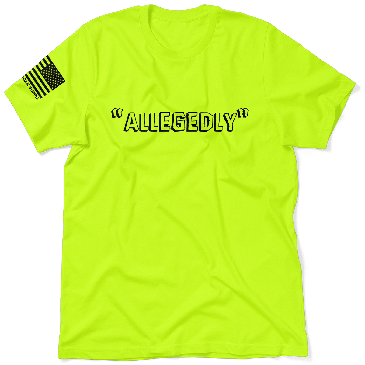 Allegedly - Safety Yellow T-Shirt