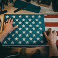 Load image into Gallery viewer, American Flag - Fire Hose & Arid Border
