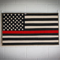 Load image into Gallery viewer, American Flag - Fire Hose - Thin Red Line
