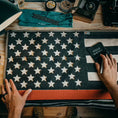 Load image into Gallery viewer, American Flag - Fire Hose - Thin Red Line

