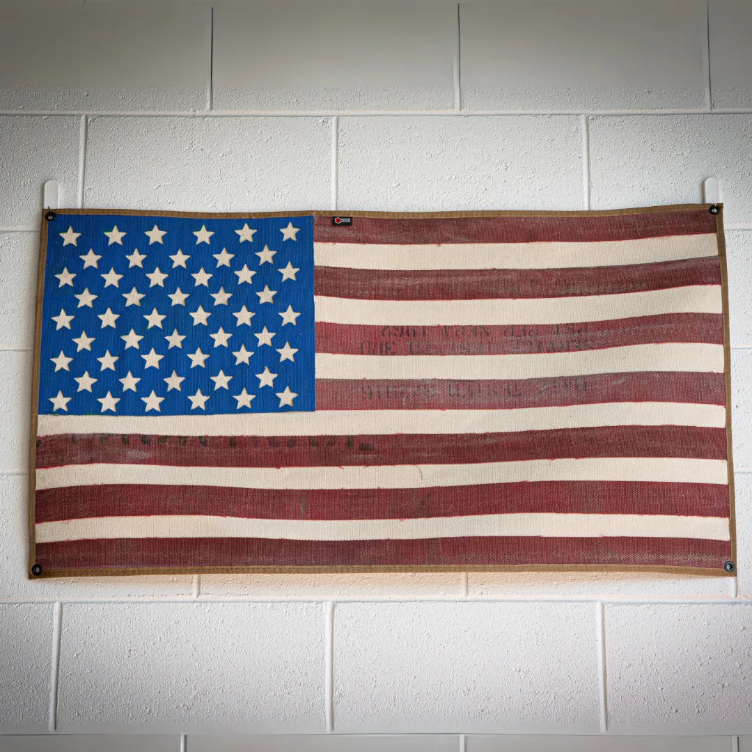 American Flag - Fire Hose - Vintage