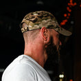 Load image into Gallery viewer, Multicam Full Fabric American Flag Range Hat
