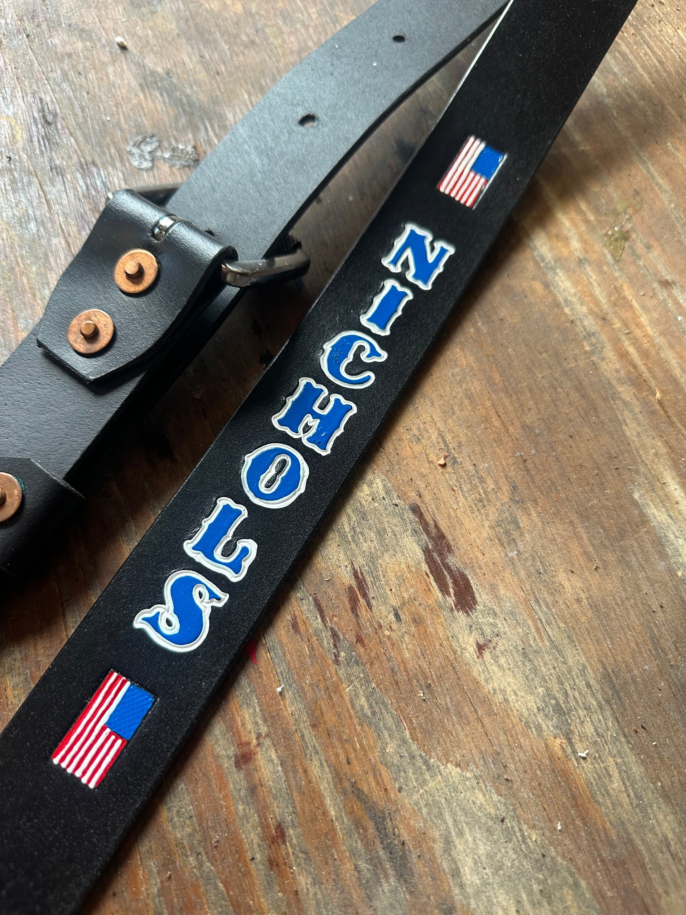 “SEMI PRO” CUSTOM LEATHER RADIO STRAP