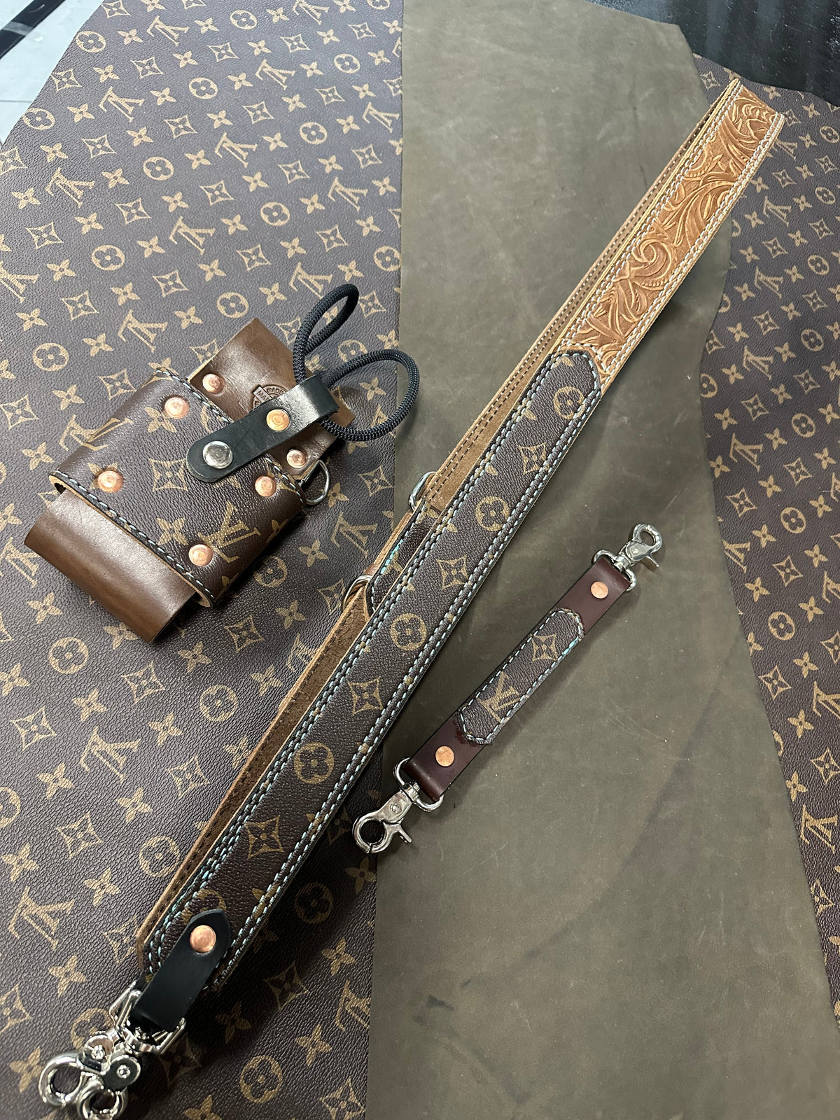 Designer Monogram x Tooled Radio strap set
