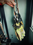 Load image into Gallery viewer, Locking Carabiner Glove Clip - Door Chock - black
