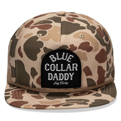 Blue Collar Daddy Patch Flatbill Snapback