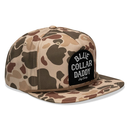 Blue Collar Daddy Patch Flatbill Snapback